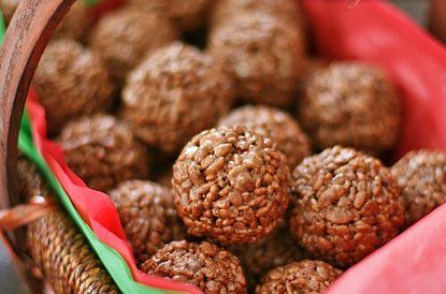 Chocolate Rice Puff Balls Recipe